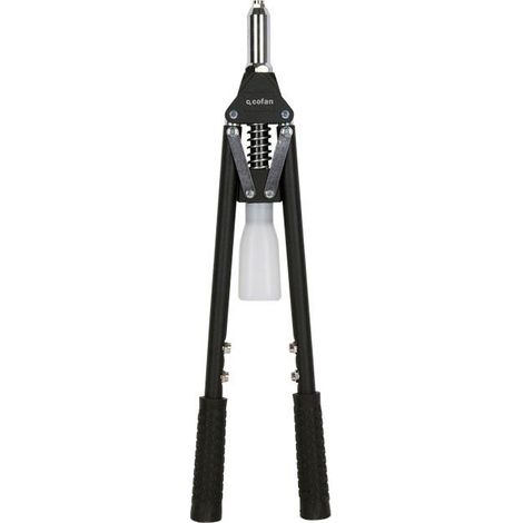 COFAN remachadora profesional 3,0/3,2 - 6,4mm , Remachadora profesional manual de palanca para usarse con 2 manos. Válida para insertar remaches de diferentes materiales, con empuñ