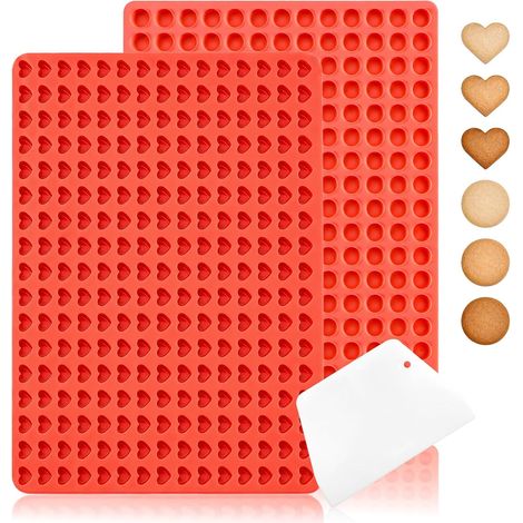 2 Piece Chocolate Pepite Mould, 1.2 cm Silicone Baking Mat (1/5)