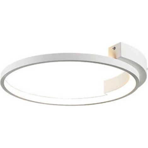 Plafonnier LED D425 25W Blanc Sablé ZAMBELIS - Blanc chaud - 3000K (1/2)
