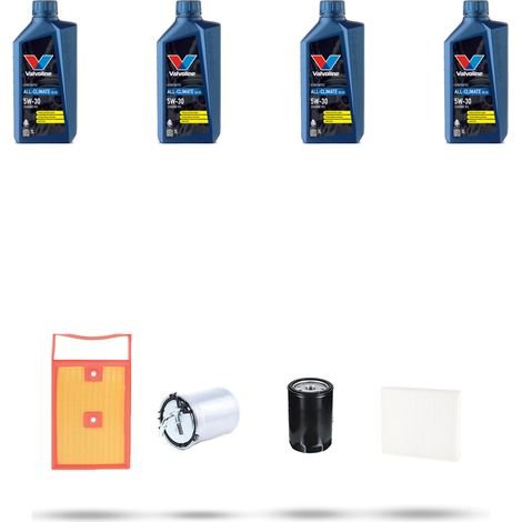 Kit tagliando 4 FILTRI e 4L OLIO compatibile con Seat Ibiza IV 1.4 TDI 66kw dal 2015 (1/5)