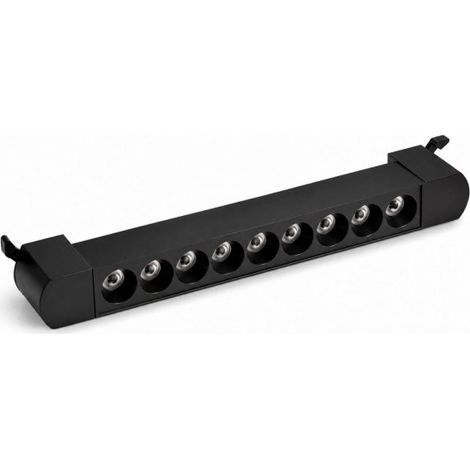 Faro Led Binario Monofase, Nero Lineare 34cm 18W 1800lm 24° Orientabile, Disponibili 3000K 4000K (Bianco Neutro 4000K)