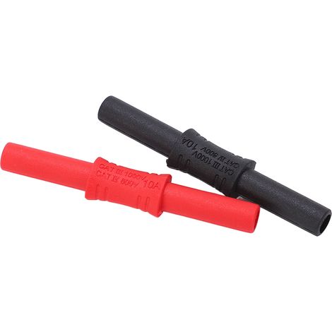 Lot de 10 coupleurs bananes J.20009 4 mm femelle-femelle isolés, adaptateur d'extension pour fiche banane (1/5)