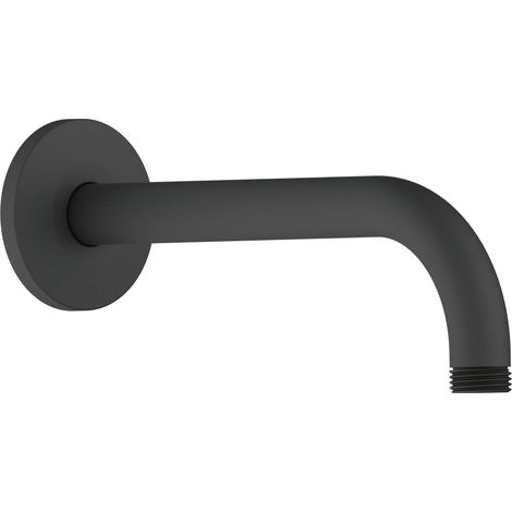 Duscharm Duravit Universal, Wandbefestigung rund, 210 mm, Schwarz Matt (1/2)
