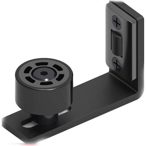Lntyq 1PCS Ajustable Guide de Plancher Noir Guide Inférieur Pour Porte en Bois Coulissante Mur/porte (1/5)