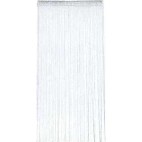 Pair ZVD-Rideau Occultant Anti Mouche Rideau de Porte Panneau Moustiquaire Pailleté Fil Rideaux Décoration Mural Fenêtre Porte Salle de Frange 100 x 200 cm (1/4)