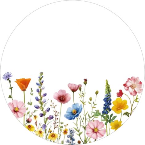 Stickers Floraux Autocollants Ronds:4CM Stickers Mariage pour Cadeaux de Mariage, Fête, Anniversaire, Scrapbooking,Emballage Cadeau, DIY, Enveloppes,120PCS (1/5)