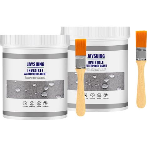 Agent Anti-Fuite Étanche 600g, Liquide Étanchéité Transparent, Waterproof Anti-Leakage Agent, Réparation des Murs, Imperméable Transparent Agent Anti-Fuite Pour Carrelage, Murs, Toit (1/5)