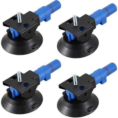 Quatre ventouses concaves de 3 pouces, une ventouse de pompe manuelle robuste de 75 mm, avec des goujons filetés M6. (1/5)
