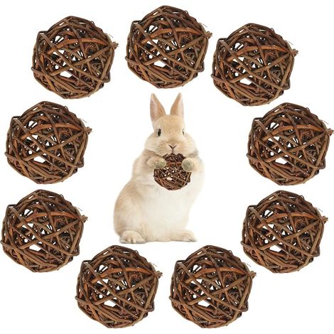 Dwarf Rabbit Chew Toys for Small Animals, Hamster, Guinea Pig, Chinchilla and Rat - Teeth Care Accessories Animaux Jouet Lapin Accessoires Jouets de Hamster Jouets de Cochon d'Inde pour le Soin Des D (1/5)