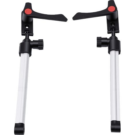 Tige de Support de fenêtre de camping-car, alliage d'aluminium, longueur réglable 260 à 375mm, 2 pièces (1/5)