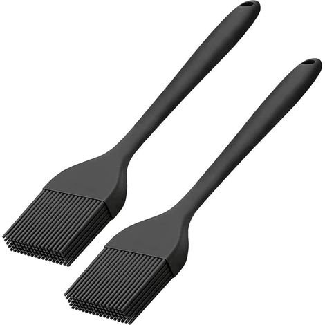 2 Brosse en silicone, résistante à la chaleur, design monobloc, pour cuisson et grillade, cuisine (1/5)
