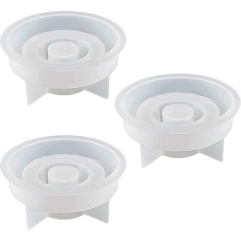 Moule à bougie rond en résine effet cristal à faire soi-même, moule en silicone pour bougies rondes