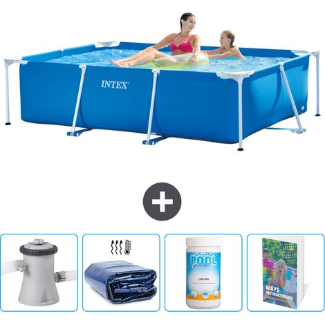 Intex Piscine Tubulaire Rectangulaire - 220x150x60 cm - 5-pièces SCB116 (1/5)