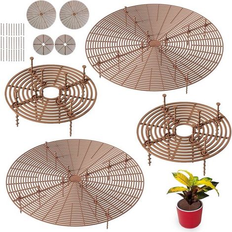 Bodenschoner für Blumentopfgitter 52/30 cm – 4er-Set – Für den Innenbereich zum Schutz vor Haustieren und Kindern (1/5)