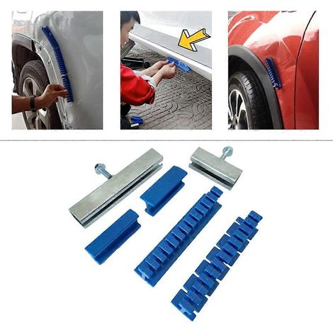 Kit d'outils de réparation de bosses de voiture avec adhésif universel sans peinture et languettes adhésives bleues (1/4)