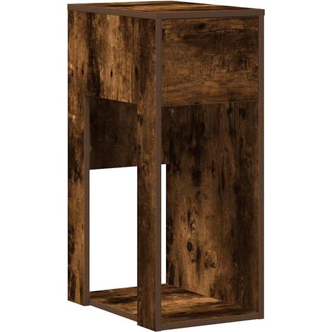 Maison Exclusive - Torre de ordenador con cajón roble ahumado 30x