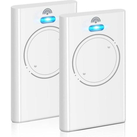 Pack of 2 868 MHz remote controls for XT2 868 SLH LR garage door openers, 2 channels, white (1/4)
