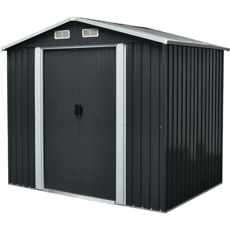 Abri de Jardin Metal 3.66 m² 162 x 226 x 172 cm Ravigarden (1/5)
