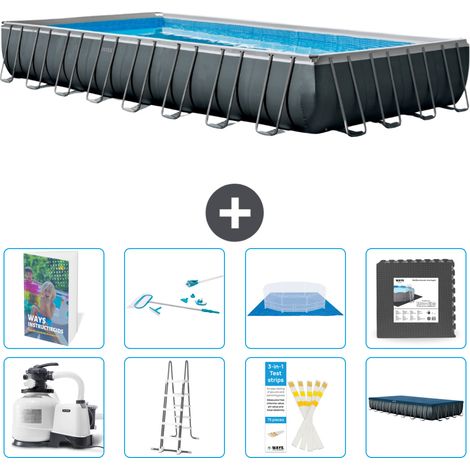 Intex Piscina Ultra XTR Rettangolare - 975x488x132 cm - 9-pezzi  S565 (1/4)