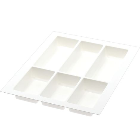 Agoform Besteckeinsatz Classico kürzbar 490x390x50,5mm, Kunststoff weiß