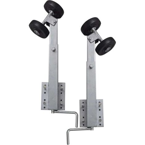 Double roller support for boat trailer, 2 pcs, 59–84 cm (1/5)