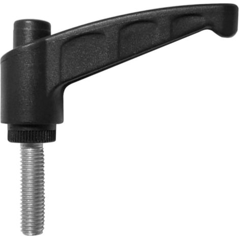 Manija de palanca de sujeción ajustable M6 x 20 mm – Liberación rápida – Giratoria para espacios reducidos – Uso intensivo (1/3)