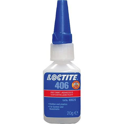 Loctite 406 adhesif instantane pour plastique et caoutchouc, 20 g
