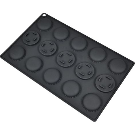 Moldes de silicona de alta calidad para macarons de chocolate - Negro (1/2)