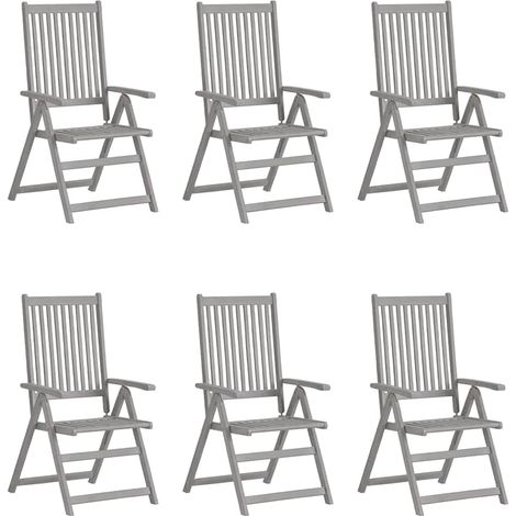 Maison Exclusive - Hochlehner Verstellbar 6 Stk. mit Auflagen Mas (1/5)