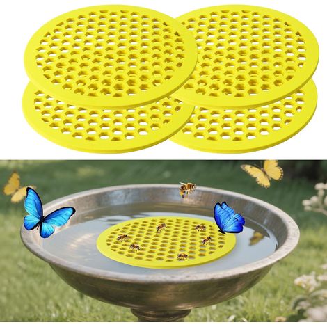 4-teiliges Set schwimmender Bieneninseln, 20 cm – Wasserstation für Garten, Teich & Springbrunnen (1/4)