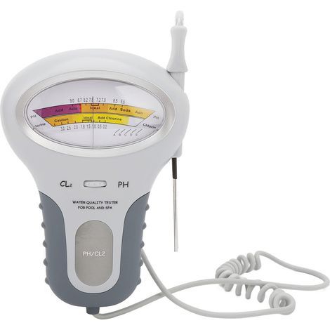 pH-Cl2-Wasserqualitätsanalysator, professionelles tragbares Chlor- und pH-Testgerät für Schwimmbäder und Whirlpools (1/5)