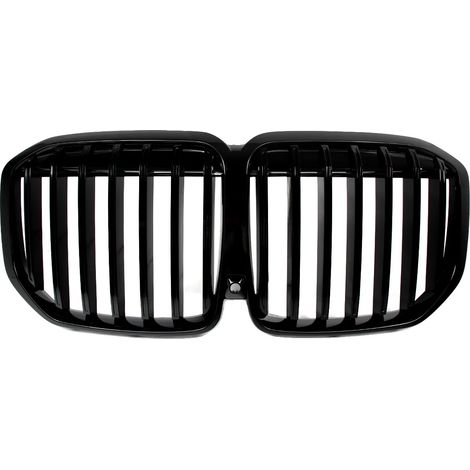 Frontstoßstangengrill, robuster ABS-Kunststoff, verbesserter Luftstrom, glänzend schwarz (1/2)