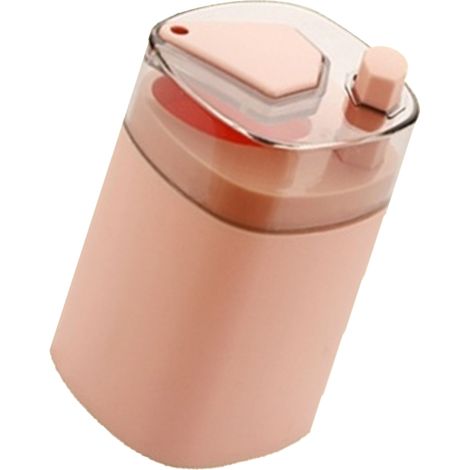 Porta stuzzicadenti automatico in plastica rosa a scomparsa, contenitore per cucina, sala da pranzo e ristorante. (1/5)