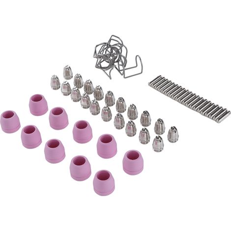 Plasma-Schneidbrenner-Verschleißteile, Elektrodendüsenschutzkappen, Halterungsringe, Set für AG60 (1/5)