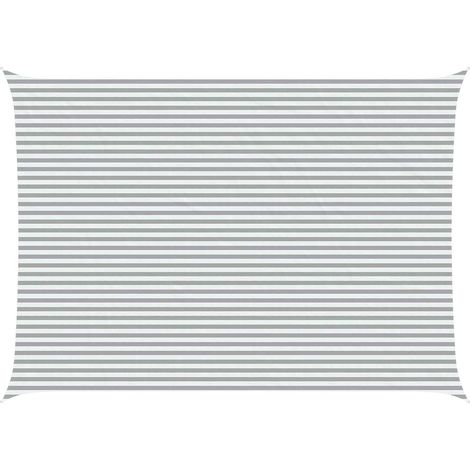 Toldo Vela de Sombra Gris claro y . 7 x 5 m vidaXL