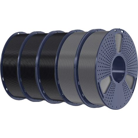 3D-Druckerfilament, PLA-Material, matte Oberfläche, 5 Mattschwarz (1/2)