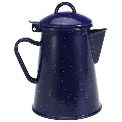 1.2L éMail CafetièRe à la Main Thé ThéIèRe Vintage DéCor à Ciel éToilé Bleu ThéIèRe Café Outils