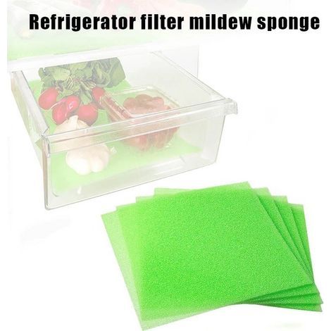 Lot de 5 revêtements de tiroir pour fruits et légumes, prolongeant leur durée de conservation - Organiseurs et rangements pour réfrigérateur, revêtements pour étagères de réfrigérateur (1/5)