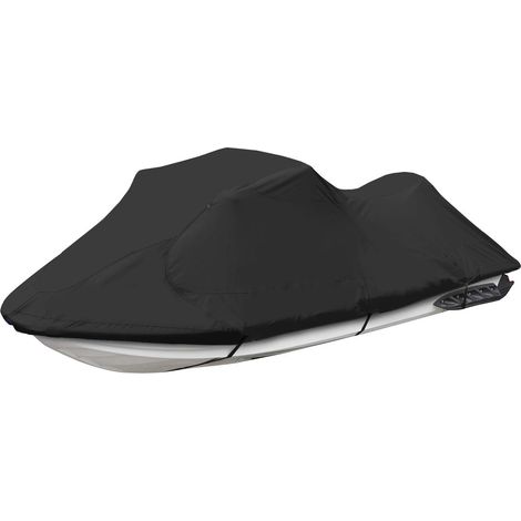 Housse de protection pour jet ski remorquable, imperméable, résistante à la déchirure et à la décoloration, en polyester, compatible avec les jet skis jusqu'à 3 places (1/5)