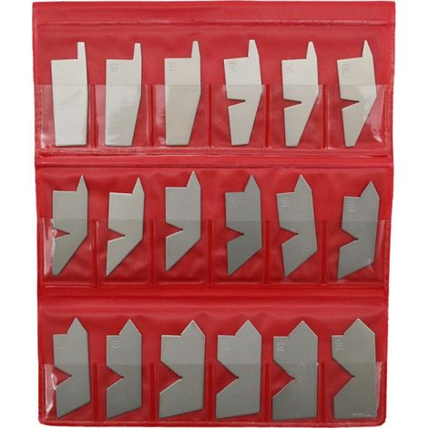 Jeu de 18 cales d'angle -