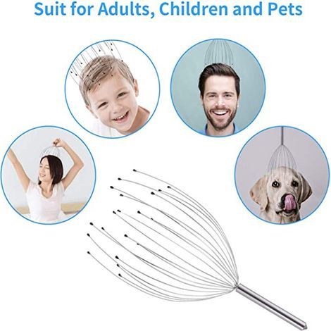 Head Massager - 20-Finger Head Massager - Premium Head Massager - AquaForge (1/2)