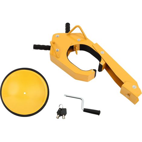 Sabot de roue 78 x 29 cm Antivol de roue avec 1 ventouse, 1 manivelle, 2 clés – Bloque roue antivol remorque et caravane, SUV, camping-cars (1/5)
