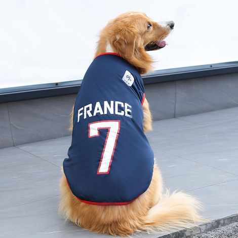 Gilets d'été respirants pour animaux de compagnie, thème Coupe du Monde, pour chiens et chats de toutes tailles - XS - Bleu marine 7 France