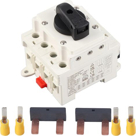 Solar Disconnector, 1000V 32A DC Quick Cut Off Switch Photovoltaic Circuit Isolator, Battery Disconnector Switch for Inverter (1/5)