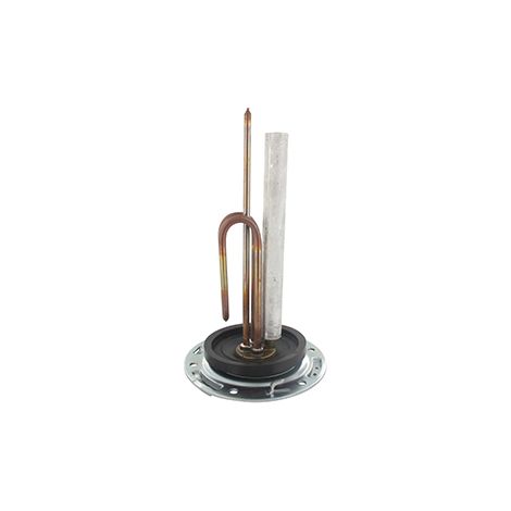 Resistenza blindata con piastra anodica e guarnizione tipo Kreb, monofase, potenza 1200W. Adattabile su Fleck.