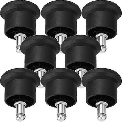 Patins de protection noirs pour pieds de chaise de bureau, ensemble pratique de 8 pièces (1/5)