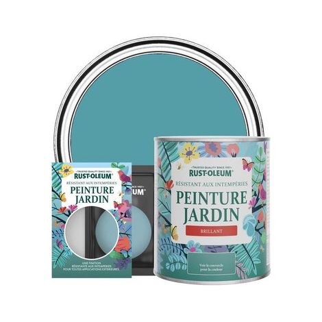 Peinture Jardin, Finition Brillante - Pétrole (1/3)