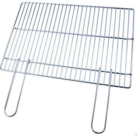 Sandrigarden Graticola Acciaio con Manici Richiudibili 570x400mm