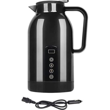 Bouilloire Électrique Voyage - 12 V 24 V - Pour Voiture Camion - 1300 Ml - Acier Inoxydable SUS304 - Affichage LCD Température - 50 W À 200 W - 1 Pièce (1/4)