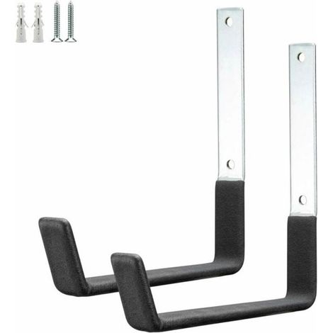 Bardusch - Crochets utilitaires pour mur de garage, crochets de rangement de garage très résistants, organisateur d\'outils de jardin, crochets (1/4)